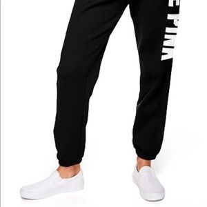 Victoria’s Secret “Love Pink” black sweat pants